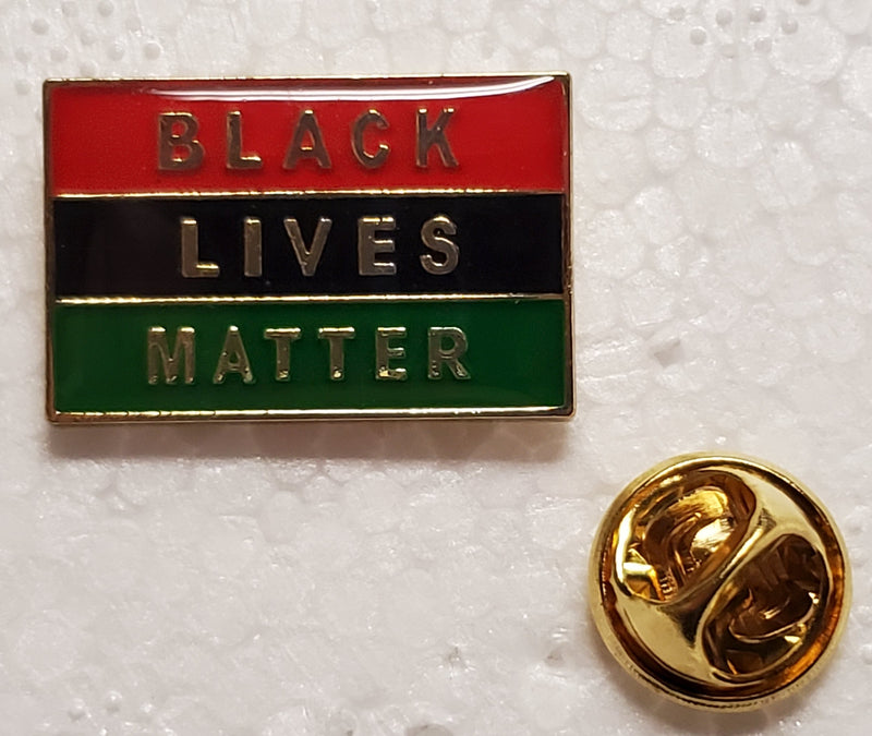 Black Lives Matter Pan African Lapel Pin