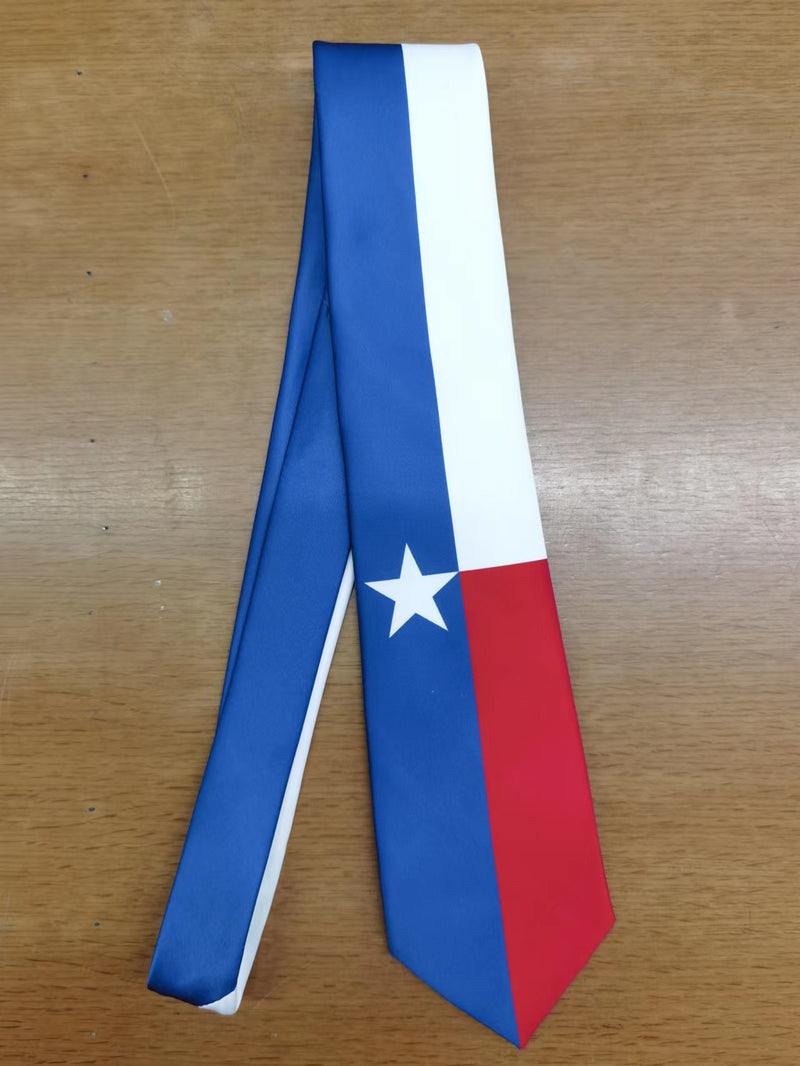 Texas Flag Men's Tie TX 1836 Texas Silk Ties