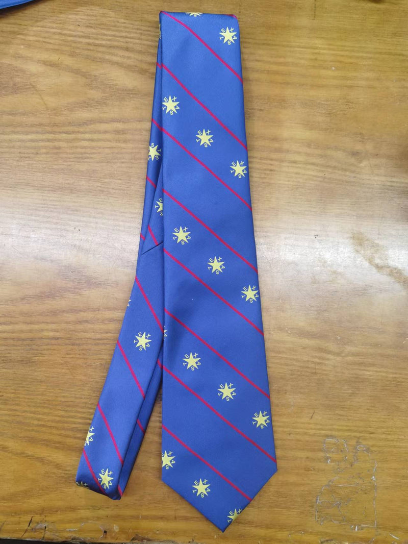 Texas Lone Star Navy Men's Rep Tie TX 1836 De Zavala Ties