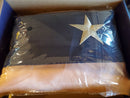 USA American Vintage Fan 1.5'x3' Rough Tex 420D Gift Boxed Flag Tea Stained Nylon Embroidered