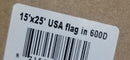 USA Flag 600D Tough Tex All Sewn American 15x25 Feet Flags Brass Grommets
