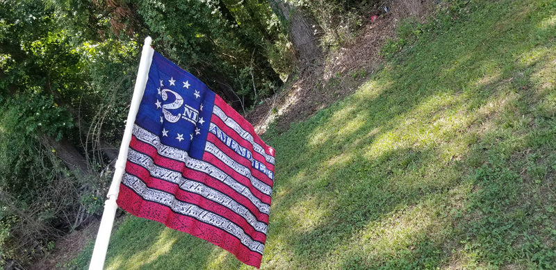 Betsy Ross 2nd Amendment USA American Car Flag Double Sided Knit