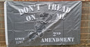 M4 AR15 2nd Amendment Since 1791 NRA Don't Tread On Me M4 Gray Blackout Rattlesnake Flag 3'X5' Rough Tex® 68D Nylon Small Town Gadsden