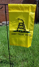 Gadsden 12"x18" Embroidered Garden Flag ROUGH TEX® 210D Oxford Nylon Sewn