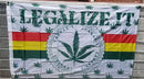 Legalize It Cannabis Rasta Cannabis Campaign Flag 3x5 Rough Tex 68D Nylon Weed Leaf