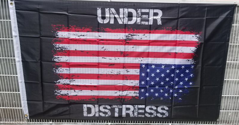 3x5 Under Distress American Flag 3'x5' USA 68D Nylon