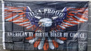 American By Birth Biker By Choice USA Proud 3x5 Flag 68D