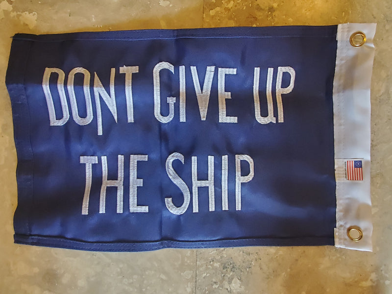 Commodore Perry Flag 1776 Boat Size Banner 12''X18'' Rough Tex® 300D Brass Grommets