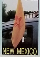 New Mexico double sided knit nylon Car Flag 1st