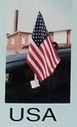 American Flag USA double sided knit nylon Car Flags 1st Quality