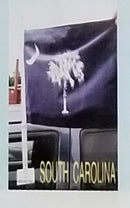 South Carolina double sided knit nylon Car Flag 1st