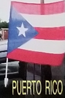 Puerto Rico double sided knit nylon Car Flag 1st