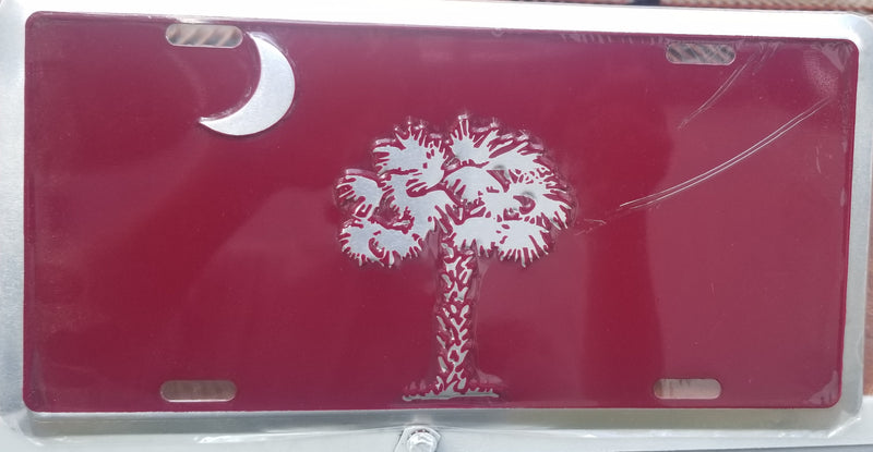 Citadel Big Red South Carolina Original Charleston State Flag License Plate