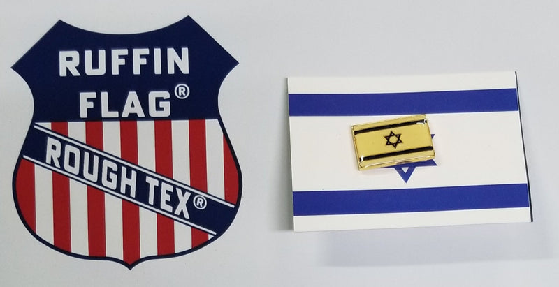 Israel Flag Lapel Pin Israeli USA Friendship One Flag American Pins