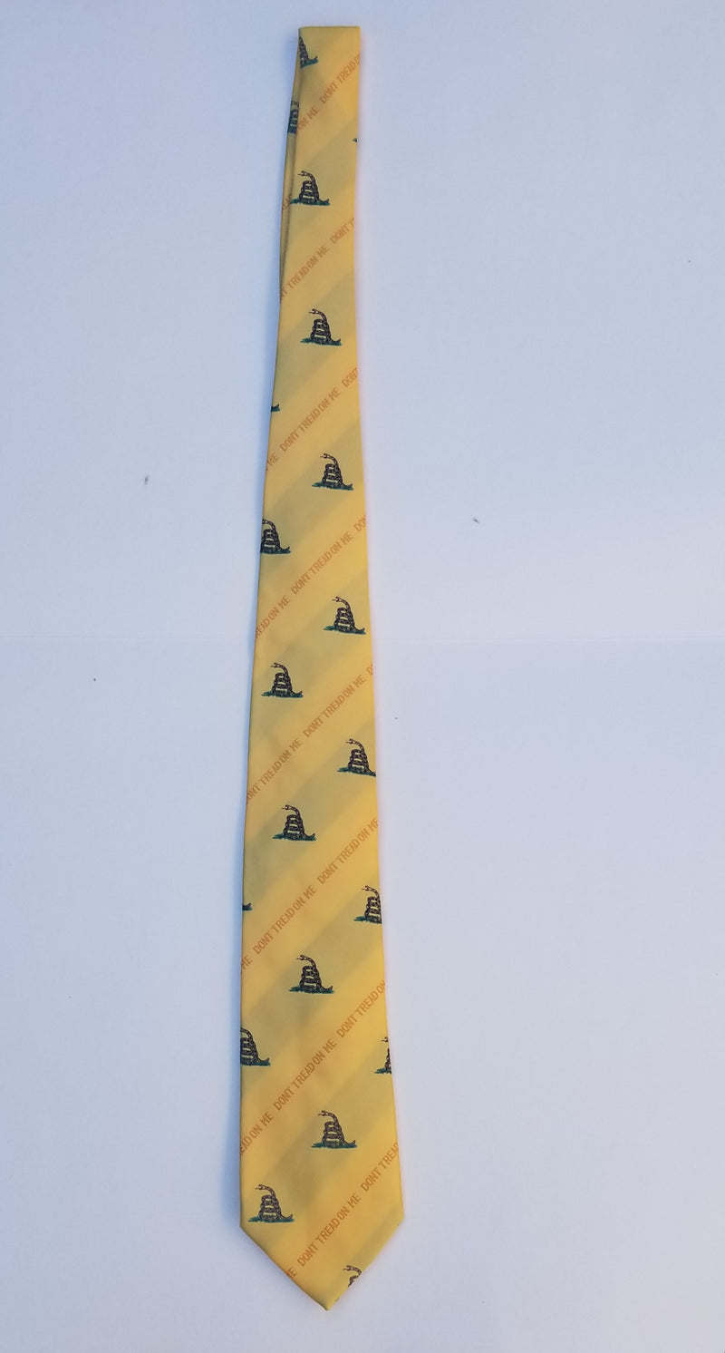 Set of 3 Gadsden Large Logo Ties Don't Tread on Me American 1776 Men's Ties