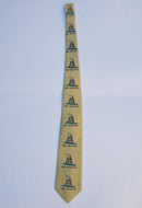 Gadsden Large Logo Tie Repeating Don't Tread on Me American 1776 Men's Ties