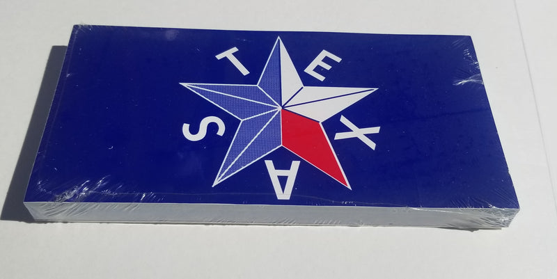 Texas for Texans Texas de Zavalla Republic Flags American Official Bumper Sticker Made in USA