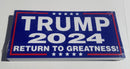 Return to Greatness! Trump 2024 Patriot American Bumper Sticker Made USA