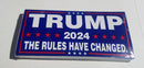 The Rules Have Changed Trump 2024 Patriot American Bumper Sticker Made in USA Americas Back