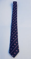 USA American Flags Navy Blue Men's Ties