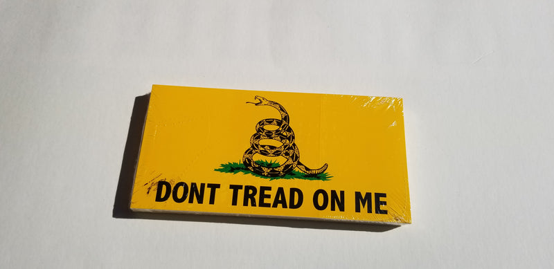 Don't Tread on Me Gadsden Made in USA 3.75"x7.5" American Bumper Sticker