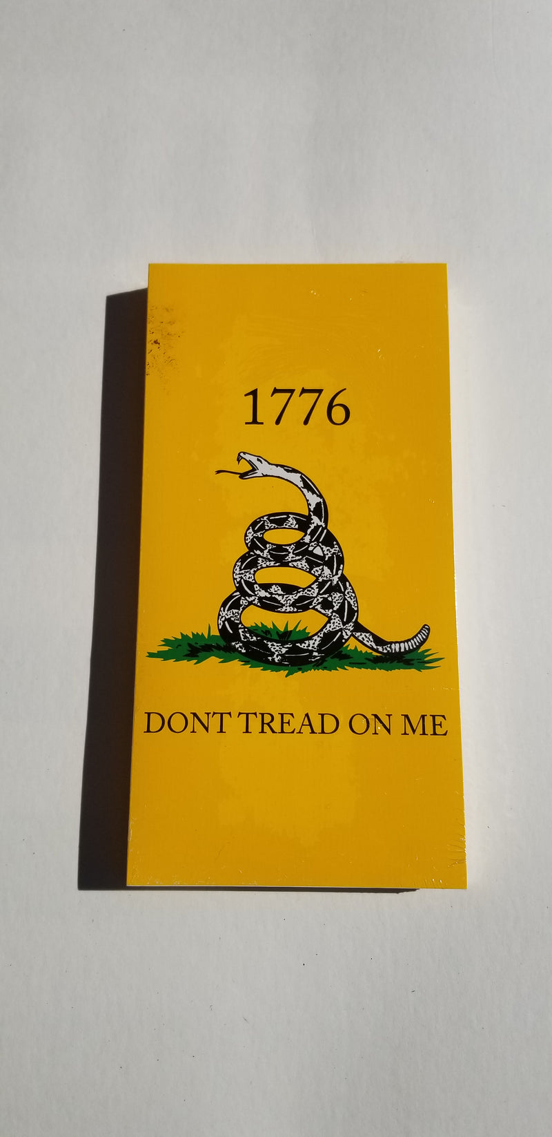 1776 Don't Tread on Me American Gadsden Made in USA 7.5"x3.75" Bumper Sticker