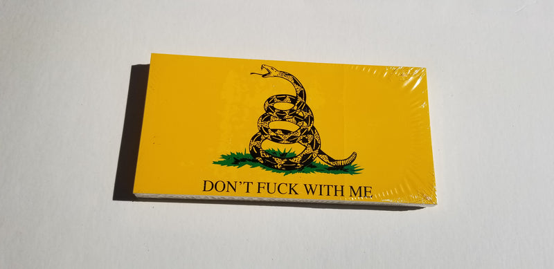 Don't Fuck With Me Gadsden Made in USA 3.75"x7.5" American Bumper Sticker