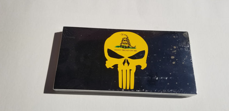 Punisher Black Don't Tread On Me Gadsden Blackout Made in USA 3.75"x7.5" American Bumper Stickers