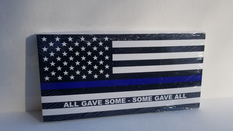 US Police Memorial All Gave Some Some Gave All Bumper Sticker