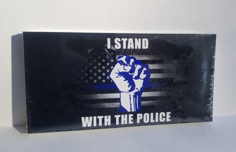 I Stand With The Police US Police Memorial Bumper Sticker