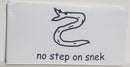 No Step On Snek Gadsden White Bumper Sticker