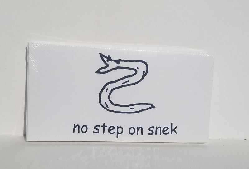 No Step On Snek Gadsden White Bumper Sticker