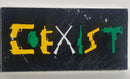 Coexist Guns 2nd Amendment Yellow Green Bumper Sticker