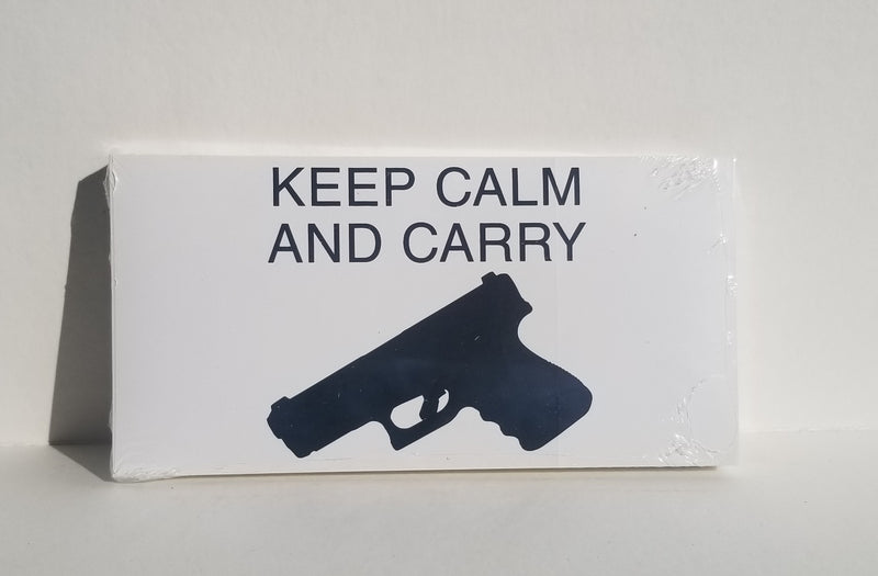 Keep Calm And Carry Bumper Sticker