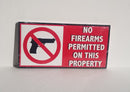 No Firearms Permitted On This Property Bumper Sticker