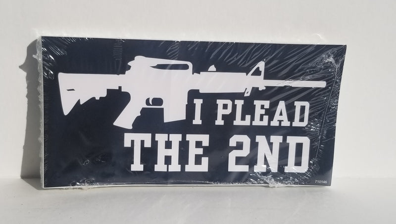 I Plead The 2nd M4 Bumper Sticker