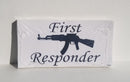 First Responder AK White Bumper Sticker