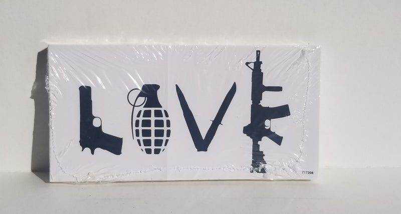 LOVE 2nd Amendment Guns Bumper Sticker