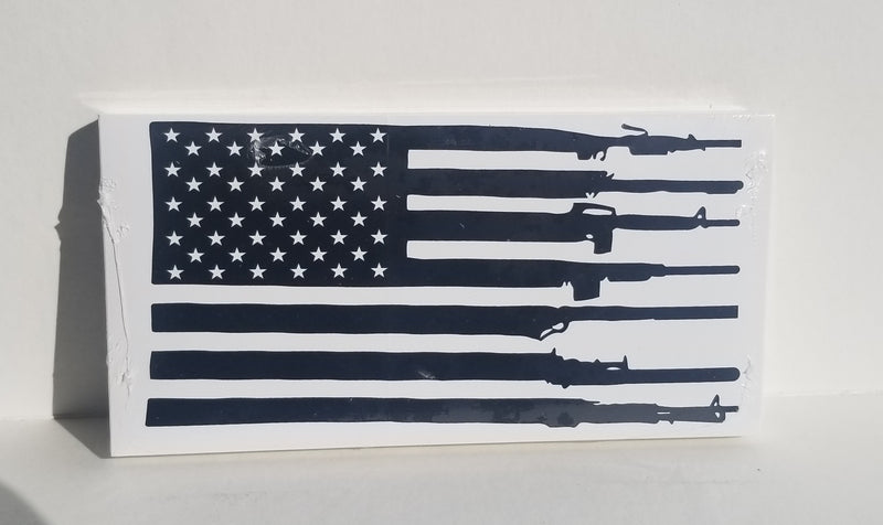 USA Black Guns Bumper Sticker