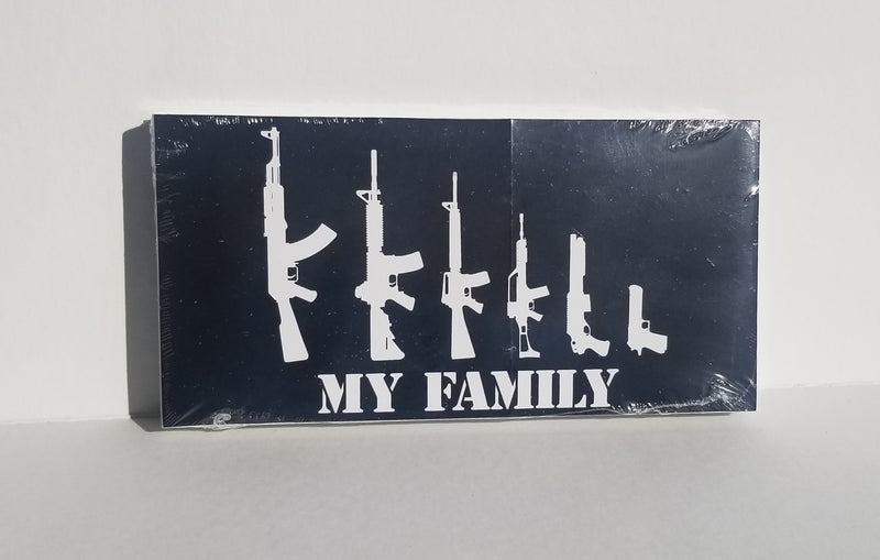 My Family Gun Family Bumper Sticker