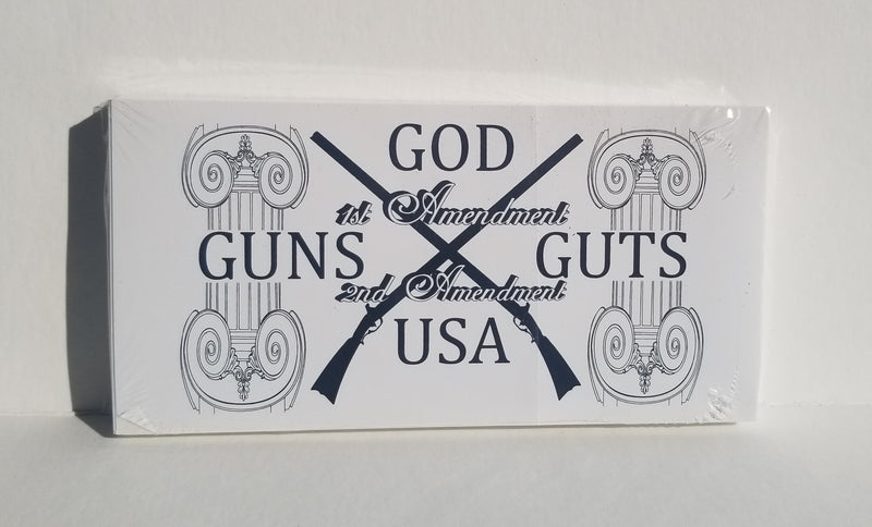 God Guns Guts USA Bumper Sticker