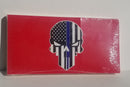 US Police Memorial Skull Red Bumper Sticker