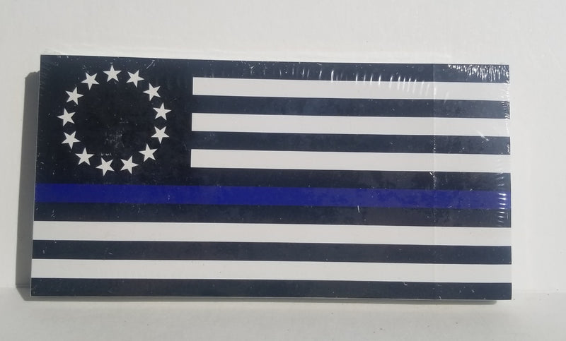 Betsy Ross Police Memorial Bumper Sticker