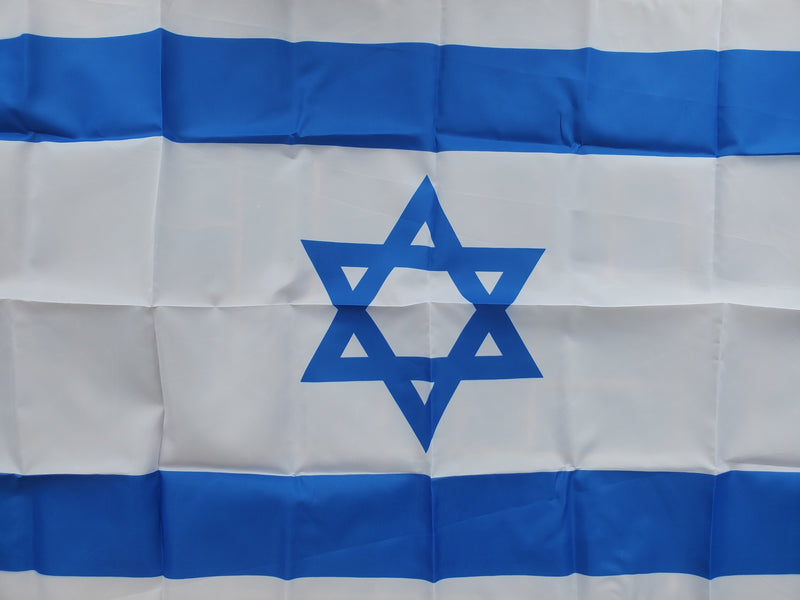 Israel Flag Nylon Government Specification 210D Nylon Brass Grommets 3x5 Feet יִשְׂרָאֵל