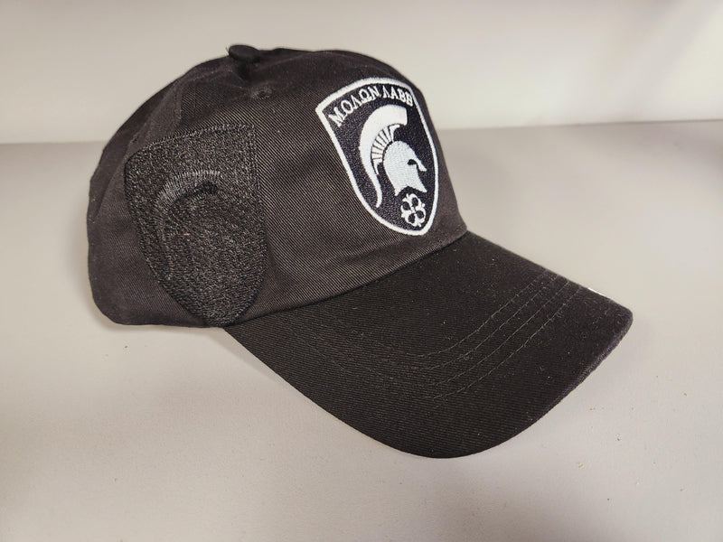 Molon Labe Shield Patch Black Embroidered Cap