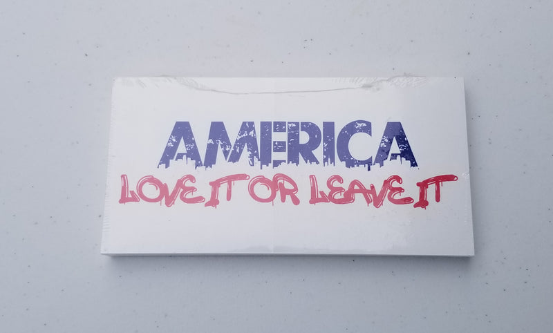 America Love It Or Leave It Bumper Sticker Made in USA