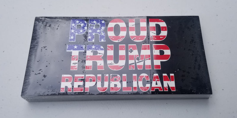 Proud Trump Republican Bumper Sticker