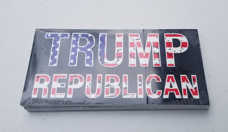 Trump Republican Bumper Sticker Made in USA American GOP