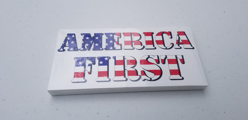 America First USA Bumper Sticker Made in USA