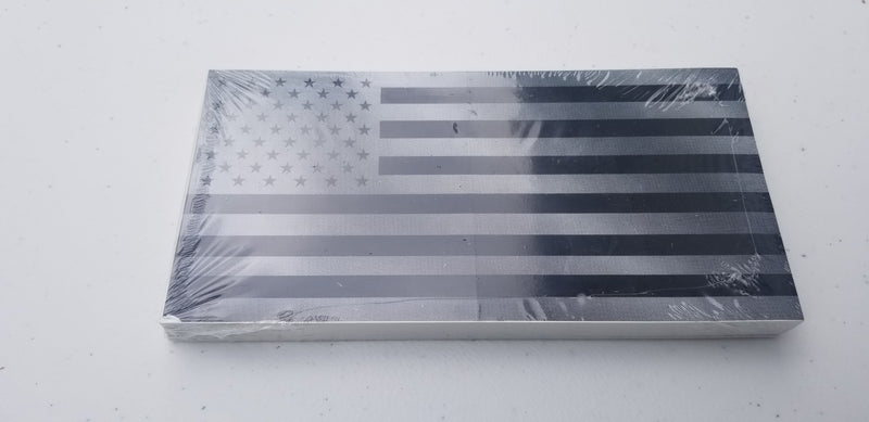 USA Black & Silver Bumper Sticker American Blackout